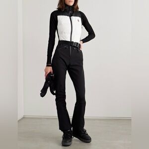 $2000 NWT Moncler Ski Suit Black/White Size M Tuta Da Grenoble Down Jumpsuit